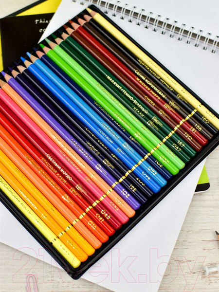 Изображение товара Набор цветных карандашей Феникс+ Классик / 64098 (24цв)