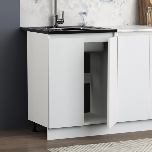 Изображение товара Кухонный гарнитур Артём-Мебель Мэри СН-114 ДСП 1.4м (белый)