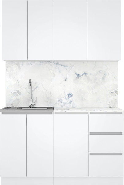 Изображение товара Кухонный гарнитур Артём-Мебель Мэри СН-114 ДСП 1.4м (белый)