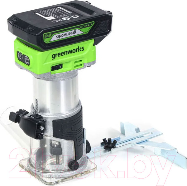 Изображение товара Фрезер Greenworks GD24RO бесщеточный 24V / 3502507 (без АКБ и ЗУ)