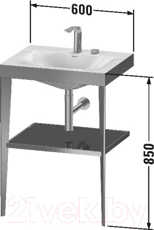 Изображение товара Тумба с умывальником Duravit XViu XV4714EB140