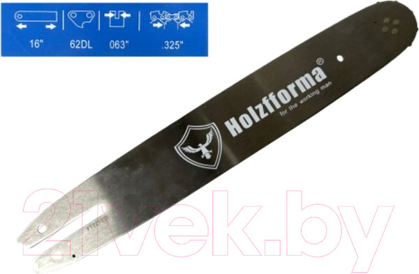 Изображение товара Шина для пилы Farmertec 40см 0.325 1.6 62 MS180 250 (HF32562)