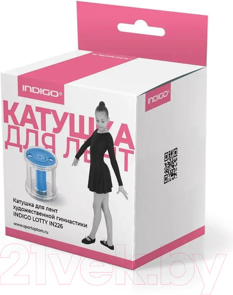 Изображение товара Катушка для гимнастической ленты Indigo Sport IN226 (голубой)