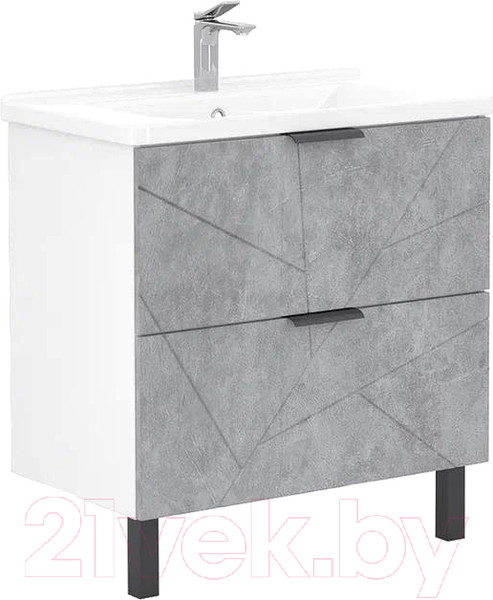 Изображение товара Тумба под умывальник Volna Twing 80.2Y (бетон)