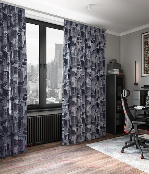 Изображение товара Штора LEGRAND Мегаполис 200x260 / 58120648 (синий)