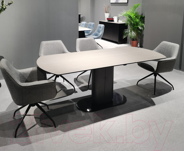 Изображение товара Обеденный стол M-City Kai 140 TL-110 / 626M05298 (темно-серый/черный)
