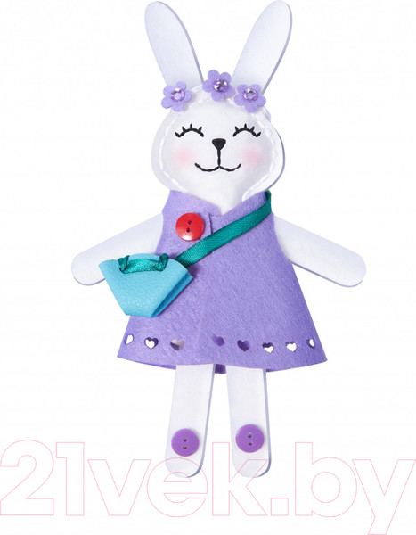 Изображение товара Набор для шитья Десятое королевство Игрушка из фетра. Заинька-Стиляга / 05036