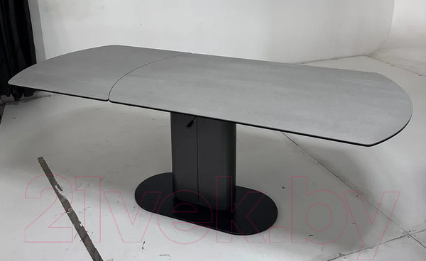 Изображение товара Обеденный стол M-City Kai 140 TL-58 / 626M05299 (темно-серый/черный)