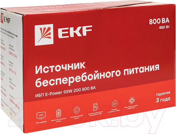 Изображение товара ИБП EKF E-Power Proxima SSW200 800ВА / SSW-280