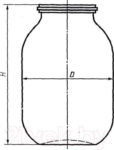 Изображение товара Набор банок для консервирования КСЗ 3л СКО (6шт)
