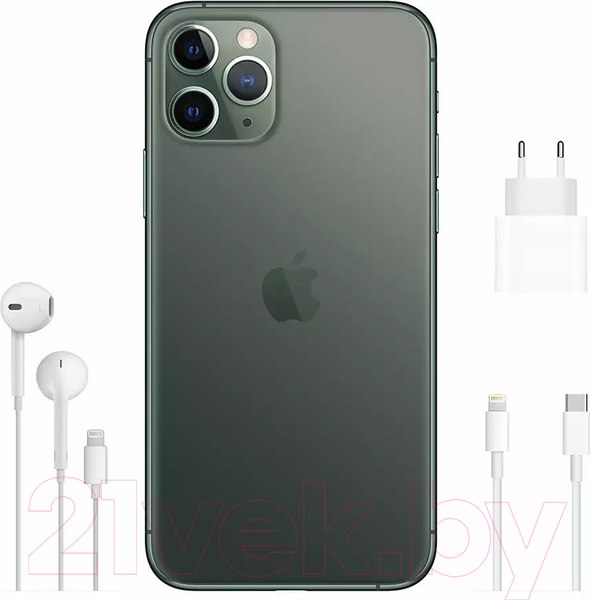 Изображение товара Смартфон восстановленный Apple iPhone 11 Pro 256GB Flip Грейд А (темно-зеленый)