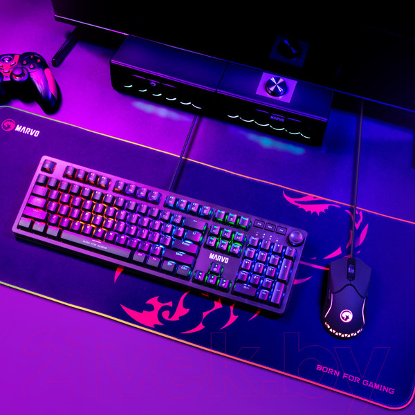 Изображение товара Коврик для мыши Marvo MG011 Deathstalker Scorpion+RGB (800x300)