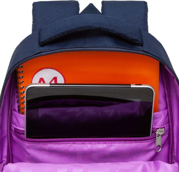 Изображение товара Школьный рюкзак Grizzly RG-460-2 (синий/золото)