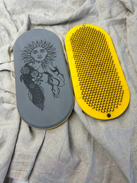 Изображение товара Доска садху Verbayoga K001 (Grey/Yellow, шаг гвоздей 8мм)