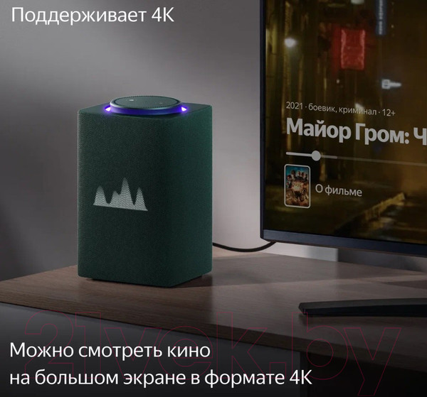 Изображение товара Умная колонка Яндекс Станция Макс с Zigbee YNDX-00053Z (зеленый)