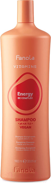 Изображение товара Шампунь для волос Fanola Vitamins Energy Для ослабленных и тонких волос (1л)