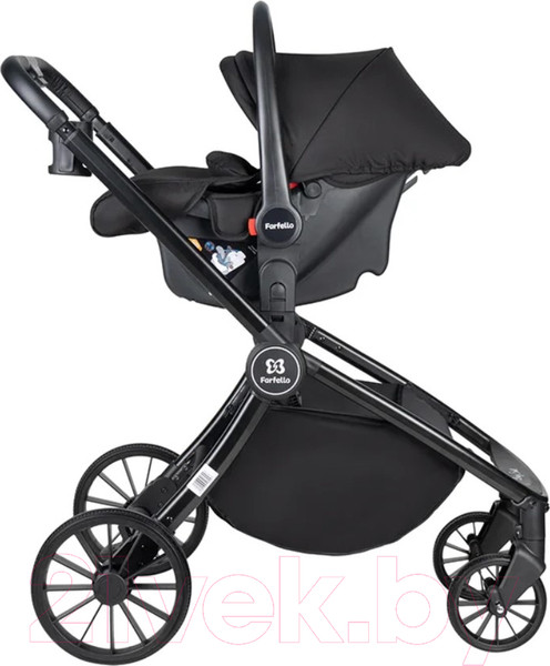 Изображение товара Детская универсальная коляска Farfello Baby Shell 2023 3 в 1 / BBS-001 (черный)