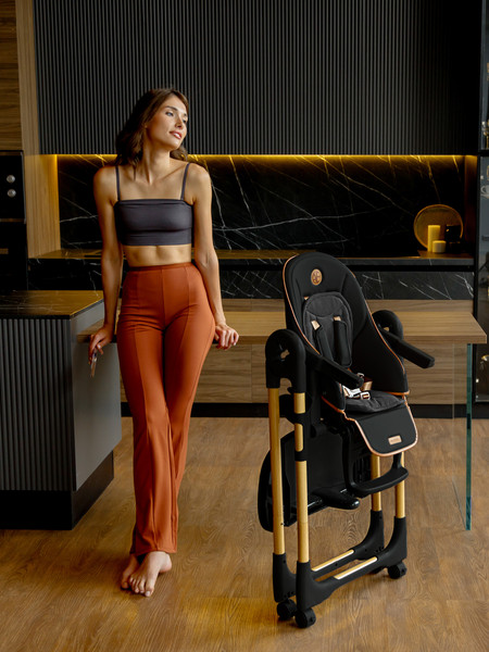 Изображение товара Стульчик для кормления Amarobaby Elegant / AB23-23EL/09 (черный)