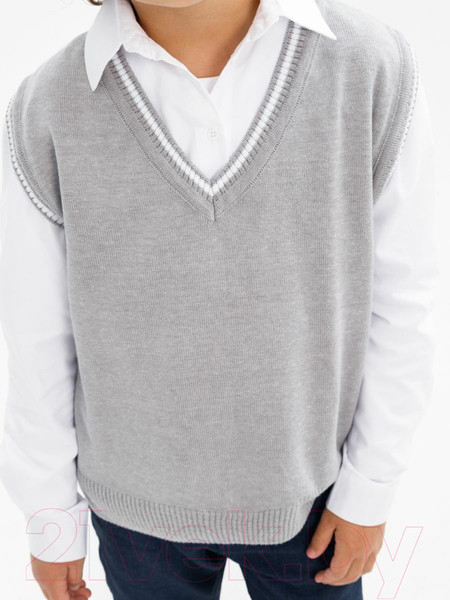 Изображение товара Жилет детский Amarobaby Pure Love School New / AB-OD23-PLSN1001/11-140 (серый, р.140-146)