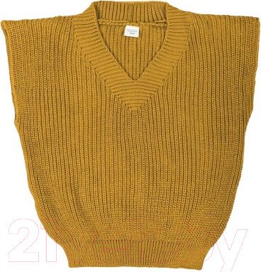 Изображение товара Жилет детский Amarobaby Knit / AB-OD21-KNIT10S/04-122 (желтый, р.122)