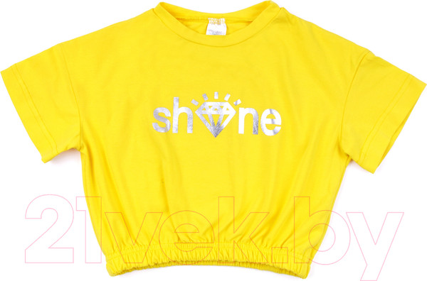 Изображение товара Топ детский Amarobaby Shine / AB-OD23-SH2701/04-146 (желтый, р.146)