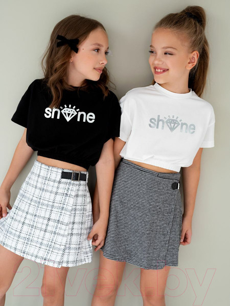 Изображение товара Топ детский Amarobaby Shine / AB-OD23-SH2701/33-140 (молочный, р.140)