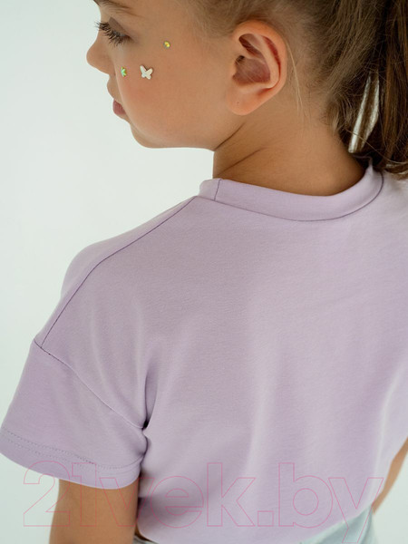 Изображение товара Топ детский Amarobaby Shine / AB-OD23-SH2701/17-146 (сиреневый, р.146)