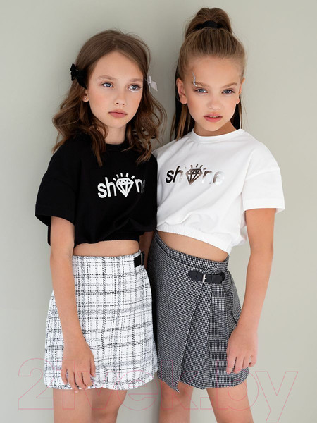 Изображение товара Топ детский Amarobaby Shine / AB-OD23-SH2701/09-128 (черный, р.128)