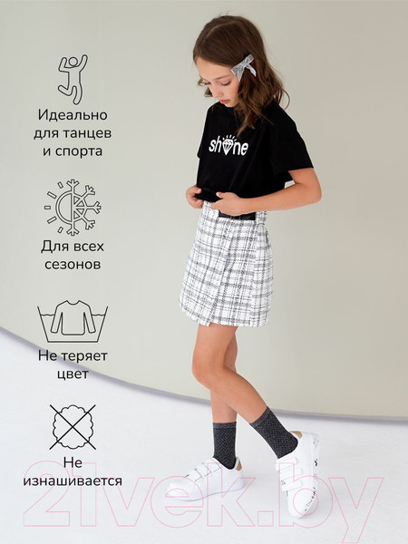 Изображение товара Топ детский Amarobaby Shine / AB-OD23-SH2701/09-152 (черный, р.152)