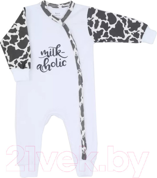 Изображение товара Комбинезон для малышей Rant Milk-Aholic / 1281 (белый, р.62)