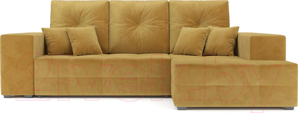 Изображение товара Диван угловой Mebel-Ars Монреаль правый (Cabrio 27 желтый)