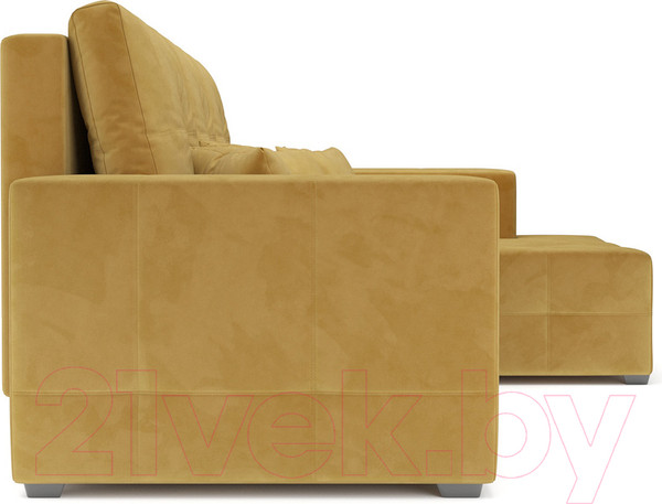Изображение товара Диван угловой Mebel-Ars Монреаль правый (Cabrio 27 желтый)
