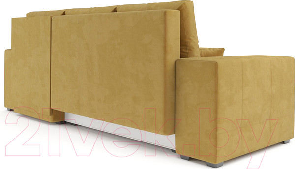 Изображение товара Диван угловой Mebel-Ars Монреаль правый (Cabrio 27 желтый)