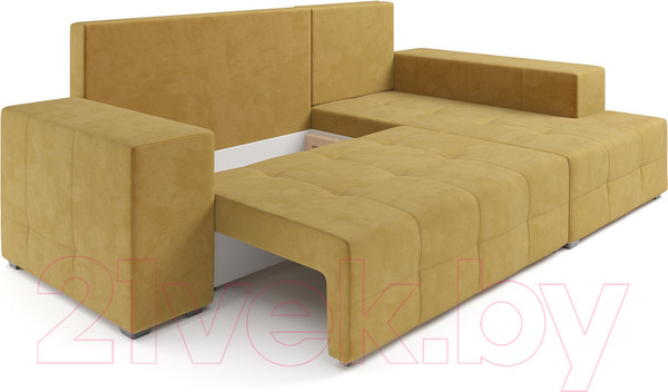 Изображение товара Диван угловой Mebel-Ars Монреаль правый (Cabrio 27 желтый)