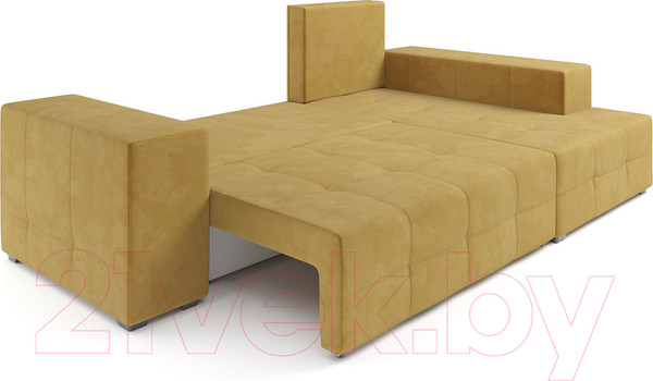 Изображение товара Диван угловой Mebel-Ars Монреаль правый (Cabrio 27 желтый)