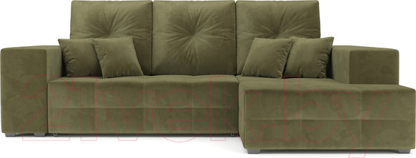 Изображение товара Диван угловой Mebel-Ars Монреаль правый (Cabrio 29 зеленый)
