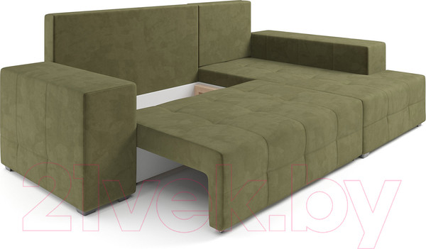 Изображение товара Диван угловой Mebel-Ars Монреаль правый (Cabrio 29 зеленый)