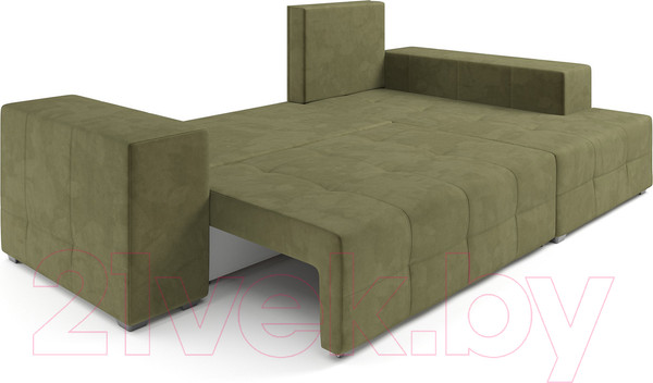 Изображение товара Диван угловой Mebel-Ars Монреаль правый (Cabrio 29 зеленый)