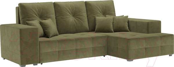 Изображение товара Диван угловой Mebel-Ars Монреаль правый (Cabrio 29 зеленый)