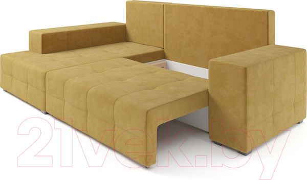 Изображение товара Диван угловой Mebel-Ars Монреаль левый (Cabrio 27 желтый)
