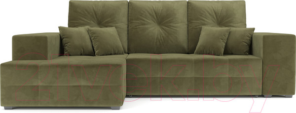 Изображение товара Диван угловой Mebel-Ars Монреаль левый (Cabrio 29 зеленый)