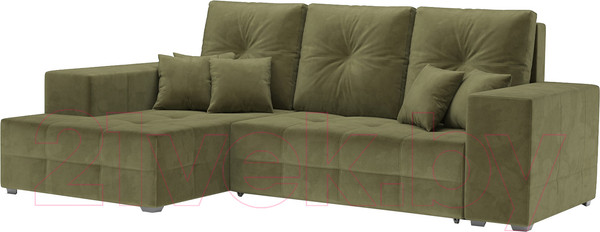 Изображение товара Диван угловой Mebel-Ars Монреаль левый (Cabrio 29 зеленый)