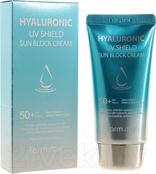 Изображение товара Крем солнцезащитный FarmStay Hyaluronic Uv Shield Sun Block Cream SPF 50/PA+++ (70г)