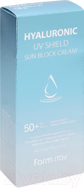 Изображение товара Крем солнцезащитный FarmStay Hyaluronic Uv Shield Sun Block Cream SPF 50/PA+++ (70г)