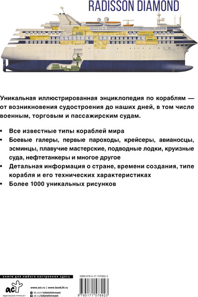 Изображение товара Энциклопедия АСТ Корабли. Оружие и военная техника