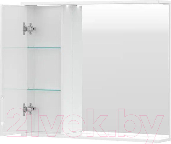 Изображение товара Шкаф с зеркалом для ванной Volna Joli 80 L (белый)