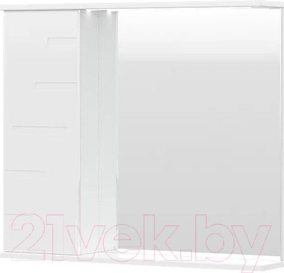 Изображение товара Шкаф с зеркалом для ванной Volna Joli 80 L (белый)
