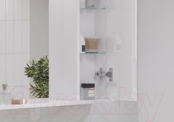 Изображение товара Шкаф с зеркалом для ванной Volna Joli 60 R (белый)