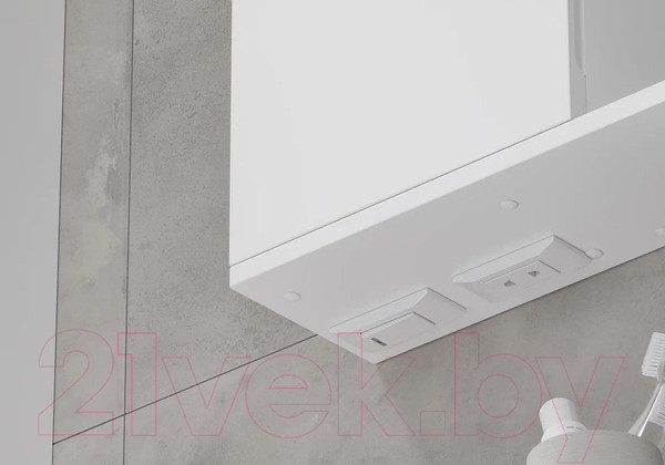 Изображение товара Шкаф с зеркалом для ванной Volna Lake 60 L (белый)