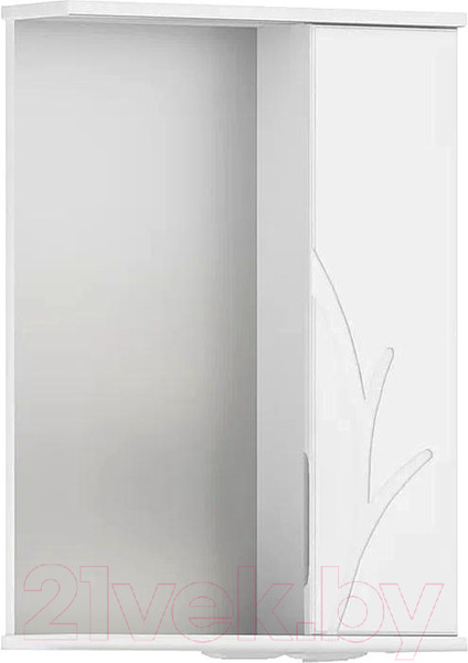 Изображение товара Шкаф с зеркалом для ванной Volna Adel 50 R (белый)